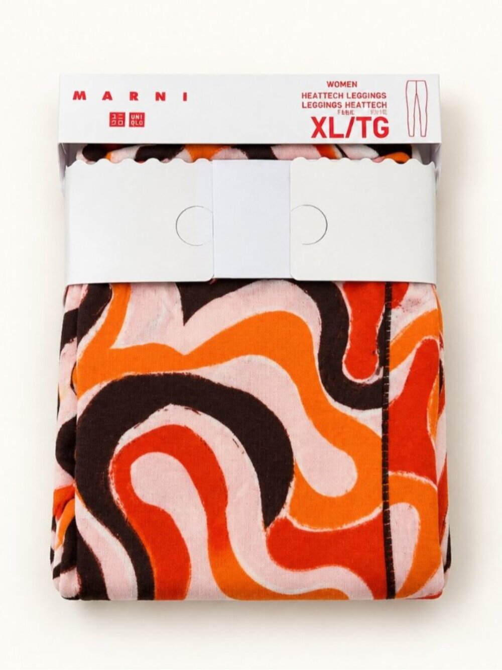 NWT Marni x Uniqlo HEATTECH Abstract Print Leggings XL 0849 - Picture 1 of 4